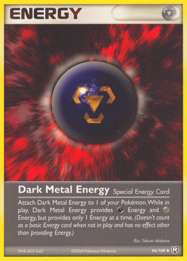 Dark Metal Energy Team Rocket Returns card