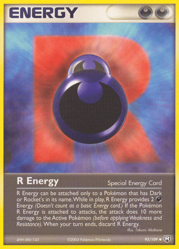 R Energy Team Rocket Returns card