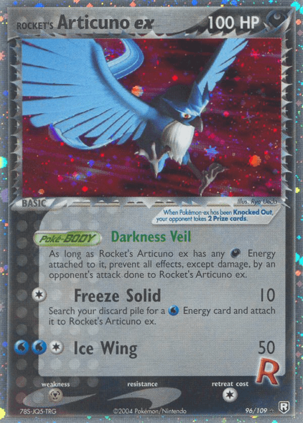 Rocket's Articuno ex Team Rocket Returns card