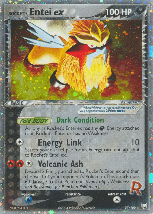 Rocket's Entei ex Team Rocket Returns card