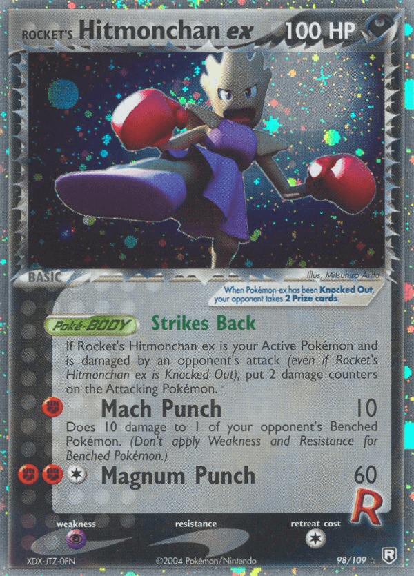 Rocket's Hitmonchan ex Team Rocket Returns card