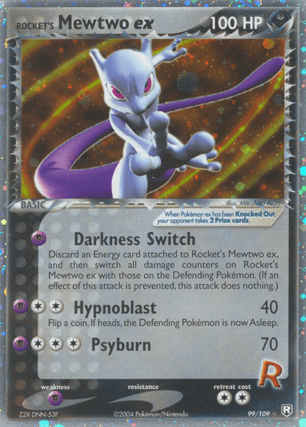 Rocket's Mewtwo ex Team Rocket Returns card