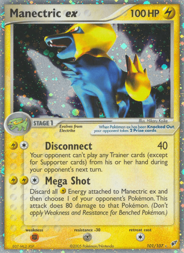 Manectric ex Deoxys card