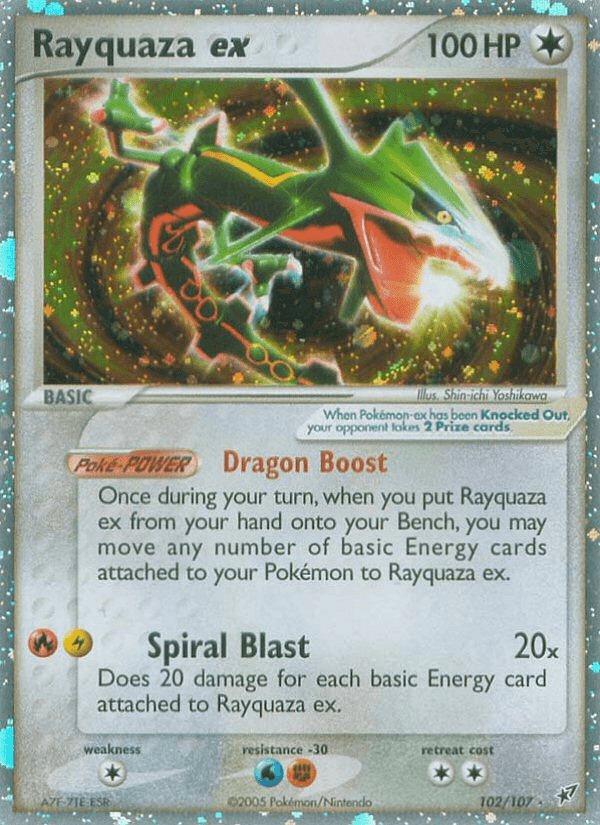 Rayquaza ex Deoxys card