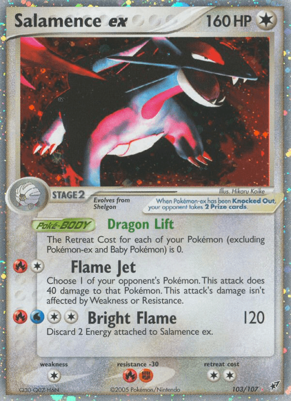 Salamence ex Deoxys card