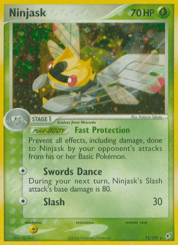 Ninjask Deoxys card
