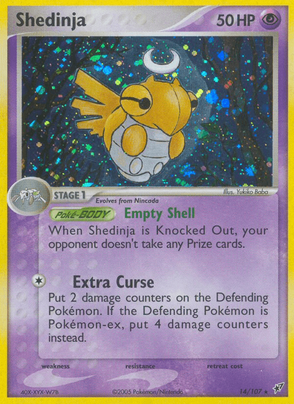 Shedinja Deoxys card