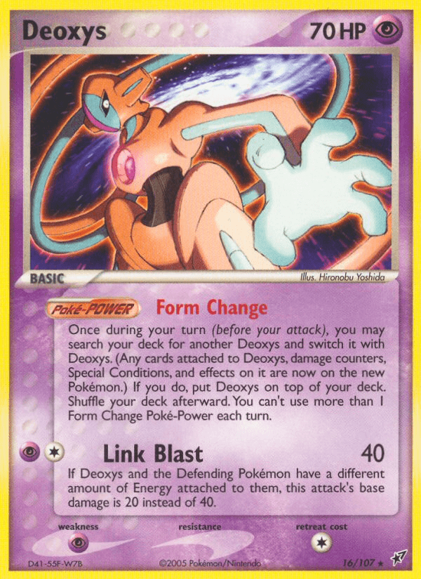 Deoxys Deoxys card