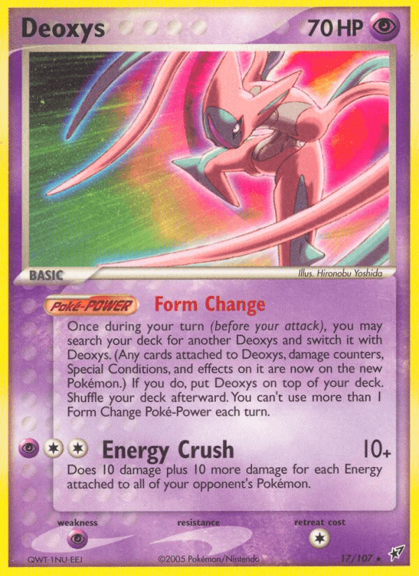 Deoxys Deoxys card
