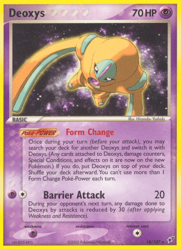 Deoxys Deoxys card