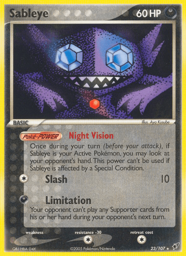 Sableye Deoxys card