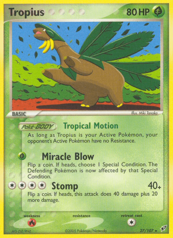 Tropius Deoxys card
