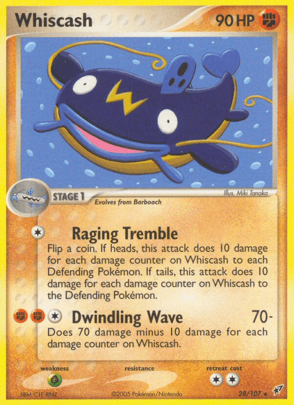 Whiscash Deoxys card
