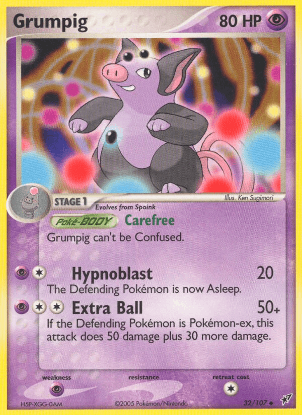 Grumpig Deoxys card