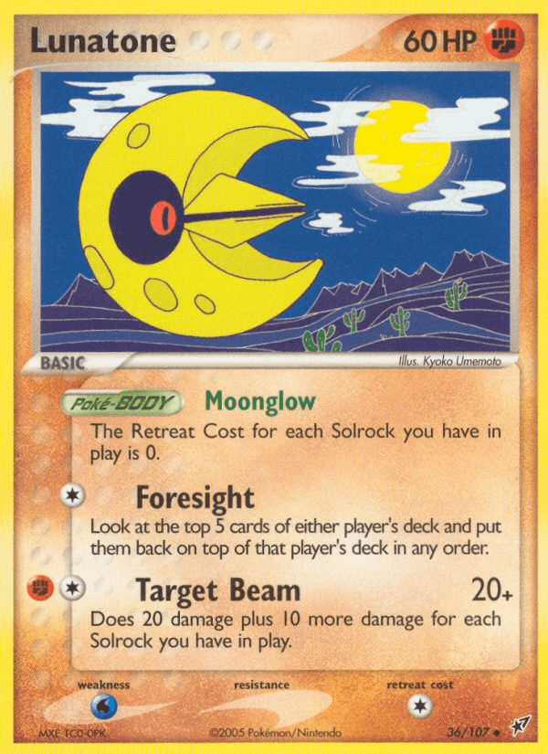 Lunatone Deoxys card