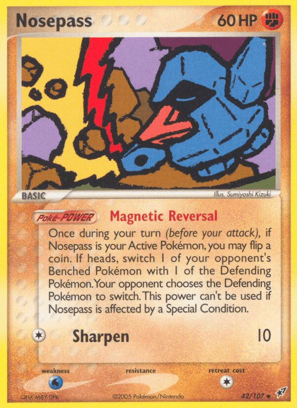 Nosepass Deoxys card