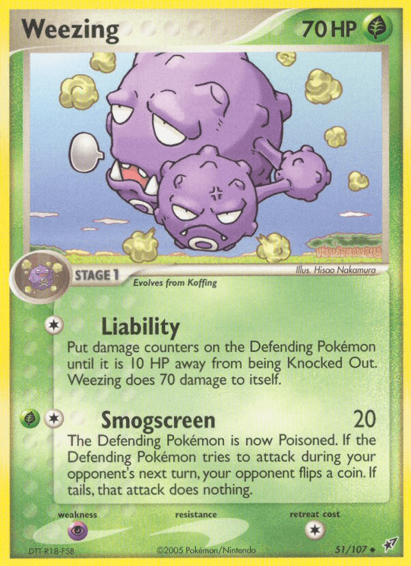 Weezing Deoxys card