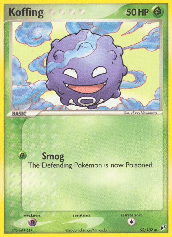 Koffing Deoxys card