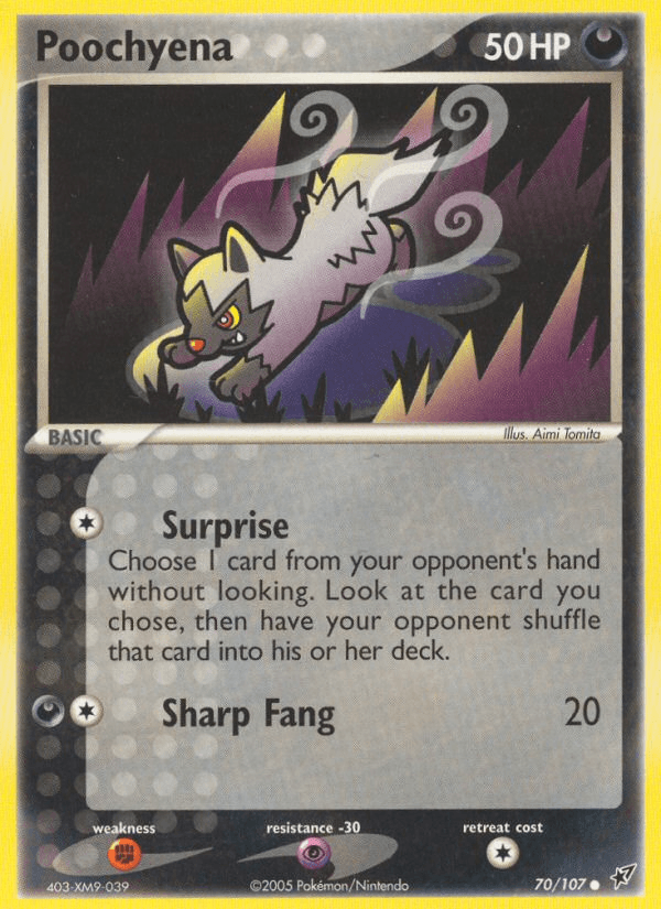 Poochyena Deoxys card