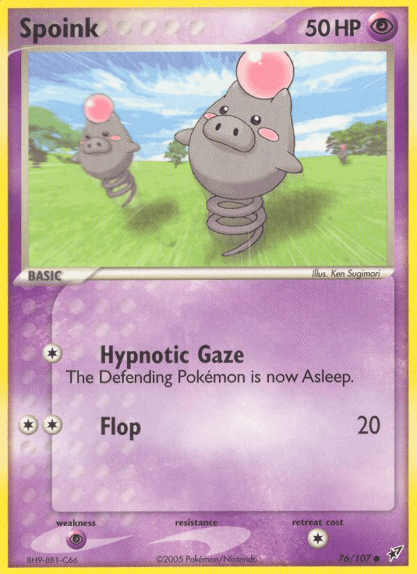 Spoink Deoxys card