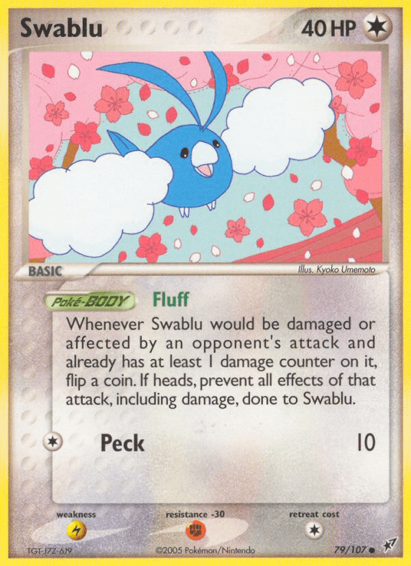 Swablu Deoxys card