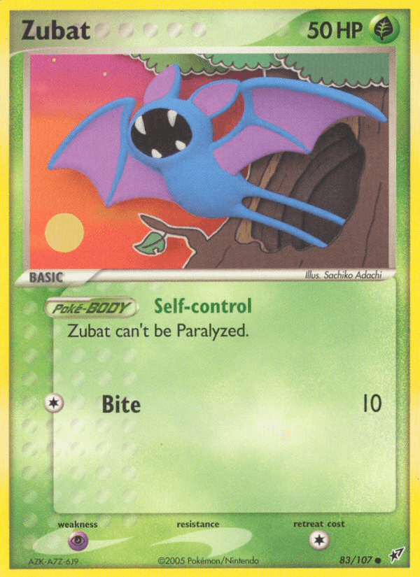 Zubat Deoxys card