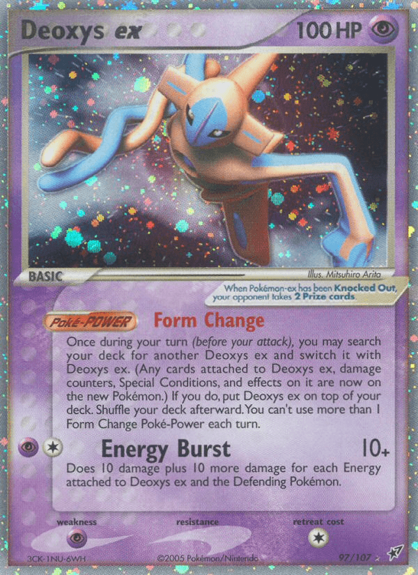 Deoxys ex Deoxys card