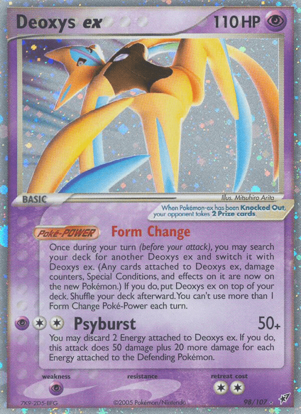 Deoxys ex Deoxys card