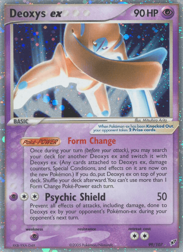 Deoxys ex Deoxys card