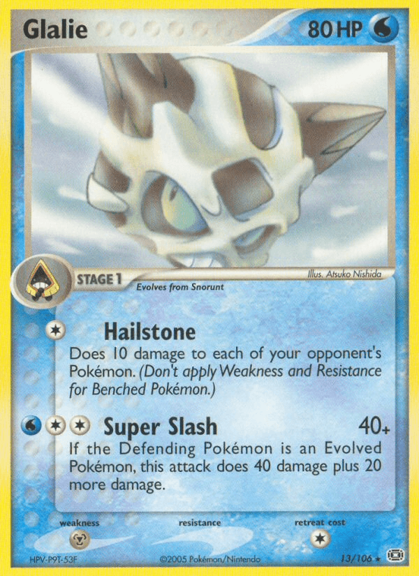 Glalie Emerald card