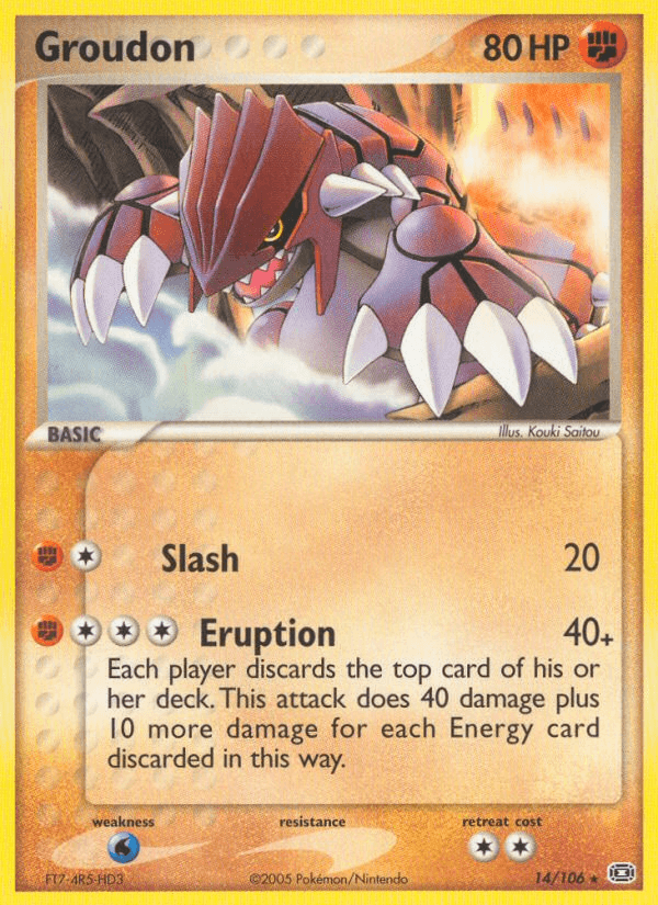 Groudon Emerald card