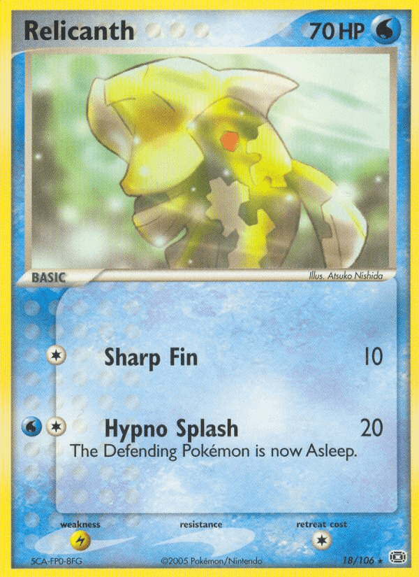Relicanth Emerald card