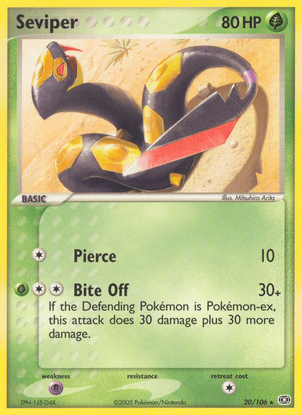 Seviper Emerald card