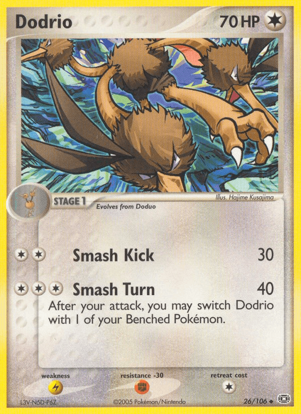 Dodrio Emerald card