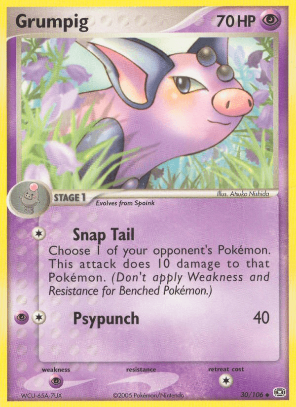 Grumpig Emerald card