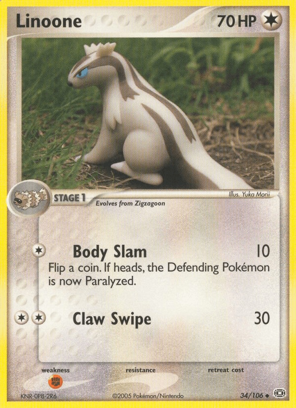 Linoone Emerald card