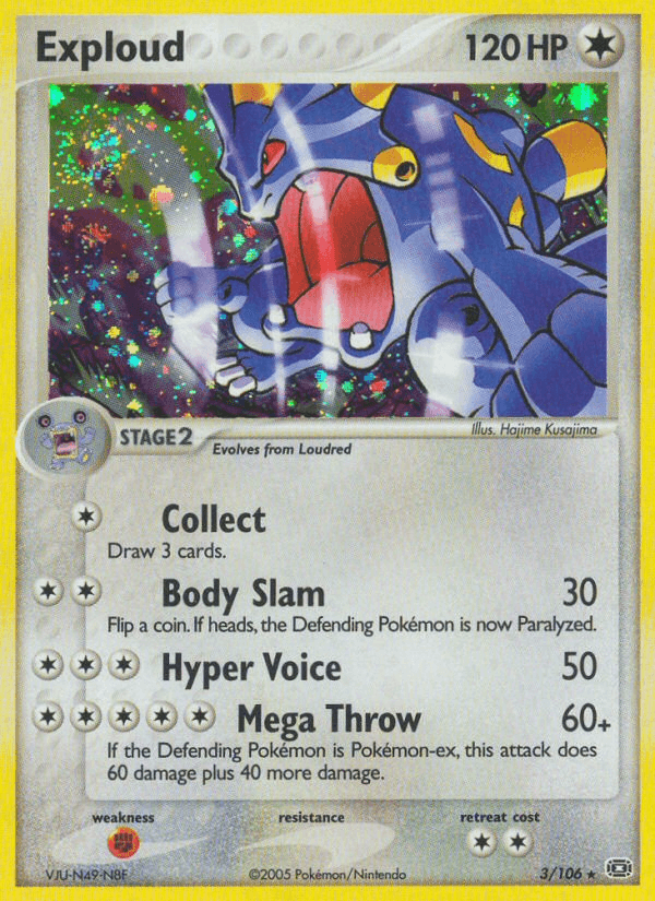 Exploud Emerald card