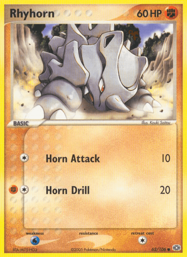 Rhyhorn Emerald card