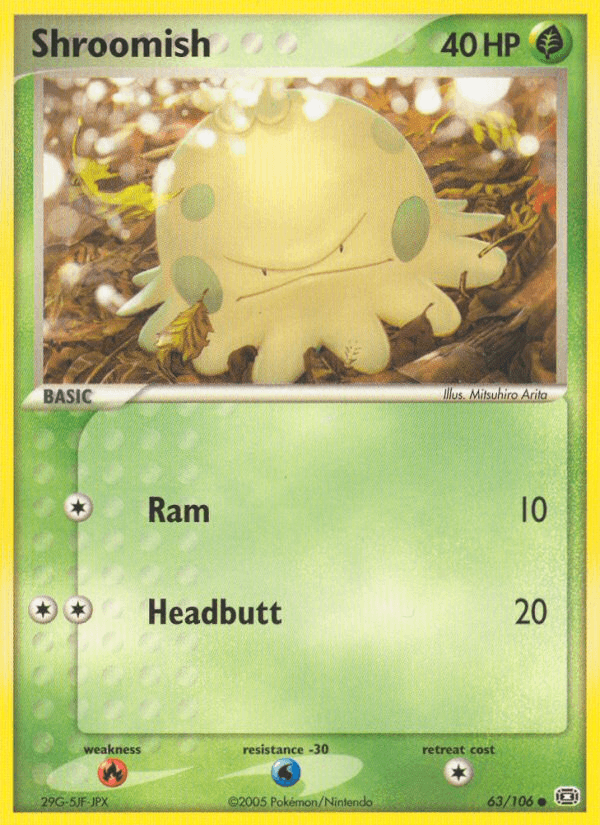 Shroomish Emerald card