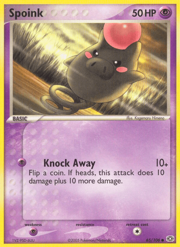 Spoink Emerald card