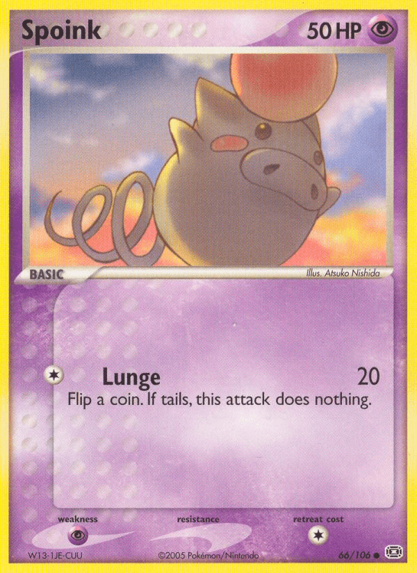 Spoink Emerald card