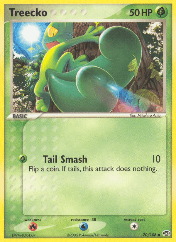 Treecko Emerald card