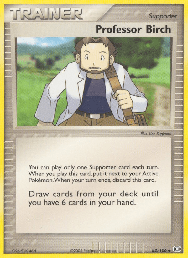 Professor Birch Emerald card