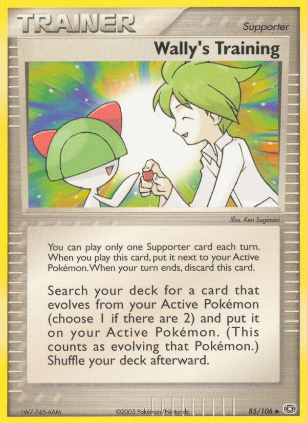 Wally's Training Emerald card