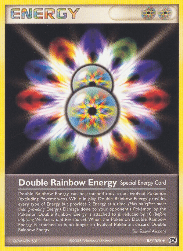 Double Rainbow Energy Emerald card