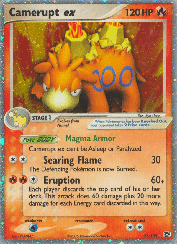 Camerupt ex Emerald card