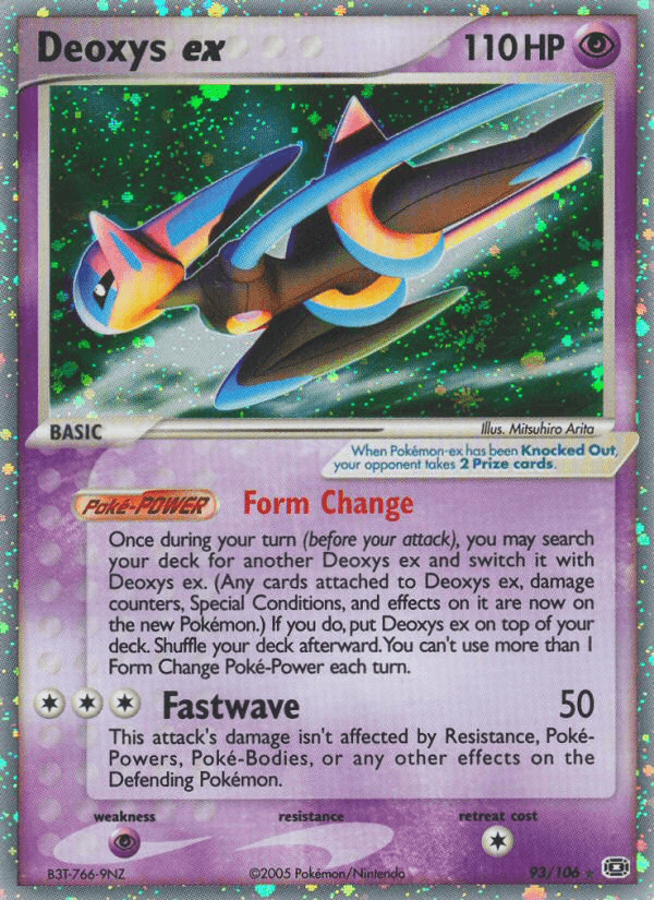 Deoxys ex Emerald card