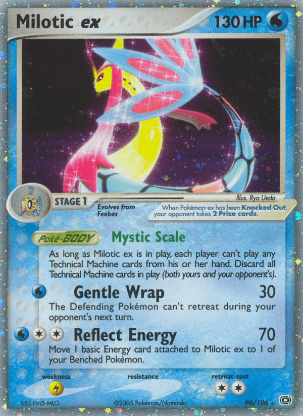Milotic ex Emerald card