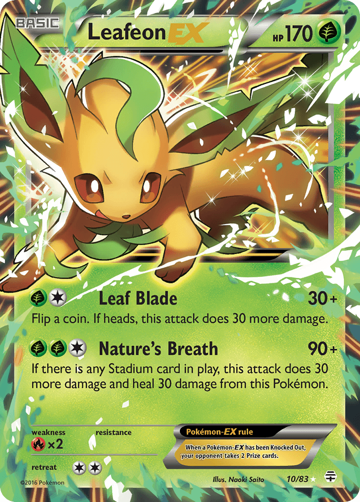 Leafeon-EX Generations card