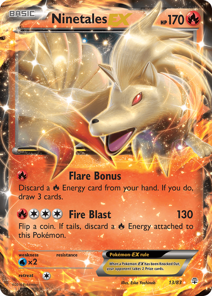 Ninetales-EX Generations card